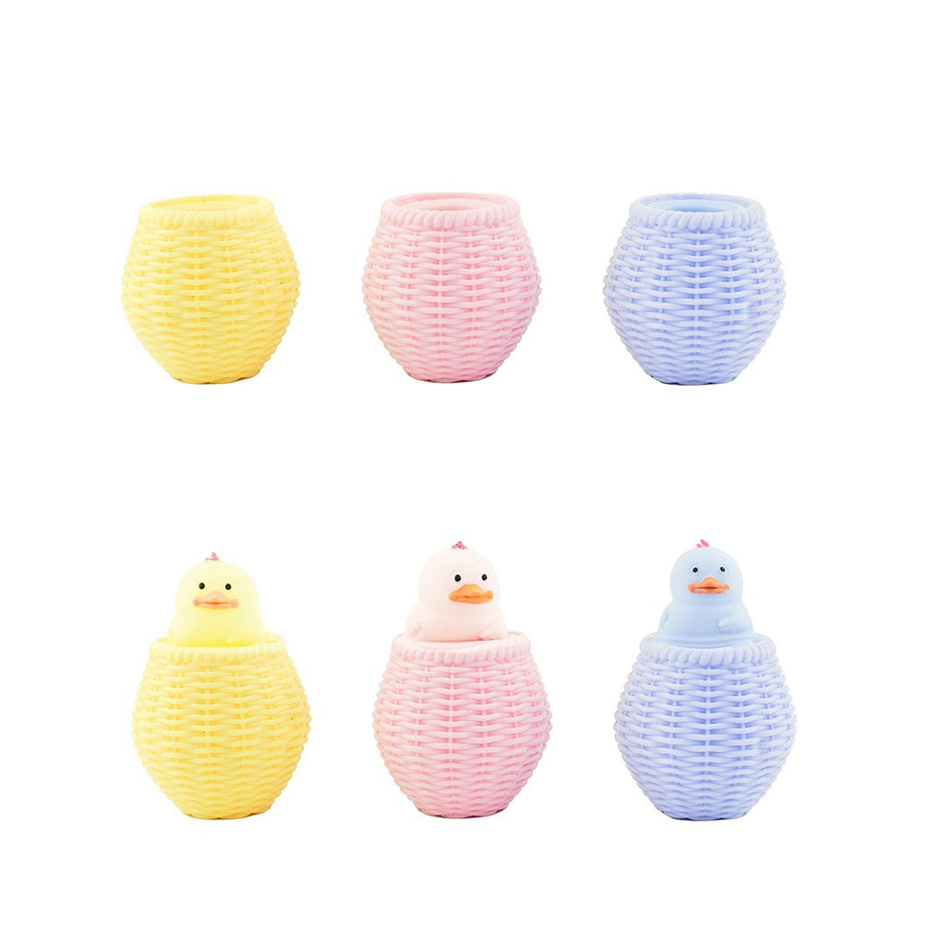 Robetoy Squeezy ball i kyllingform, assorterte farger