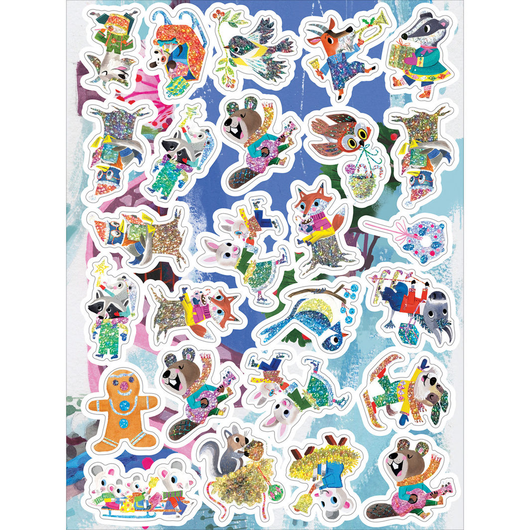 eeBoo Klistremerkebok, Jul i skogen