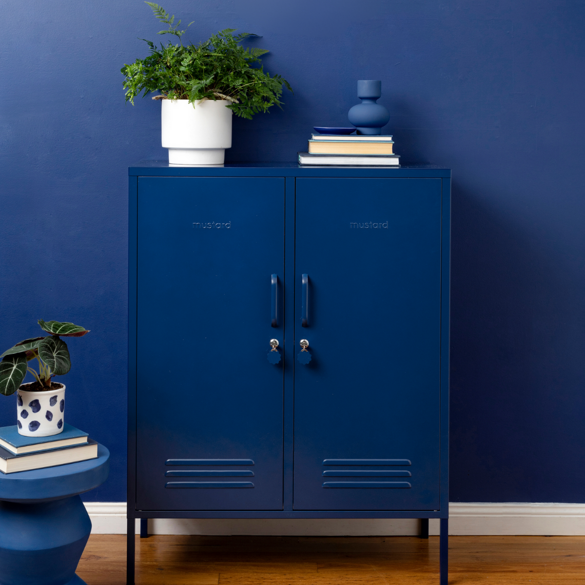 Mustard Made The Midi skap, Navy