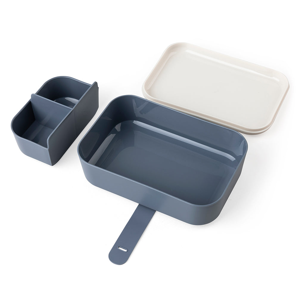 Sebra matboks m. skillerum og silikonestrop, Busy Builders