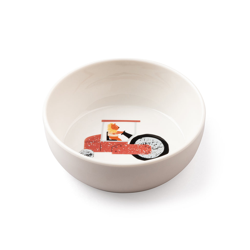 Sebra tallerken, dyp - Busy Builders