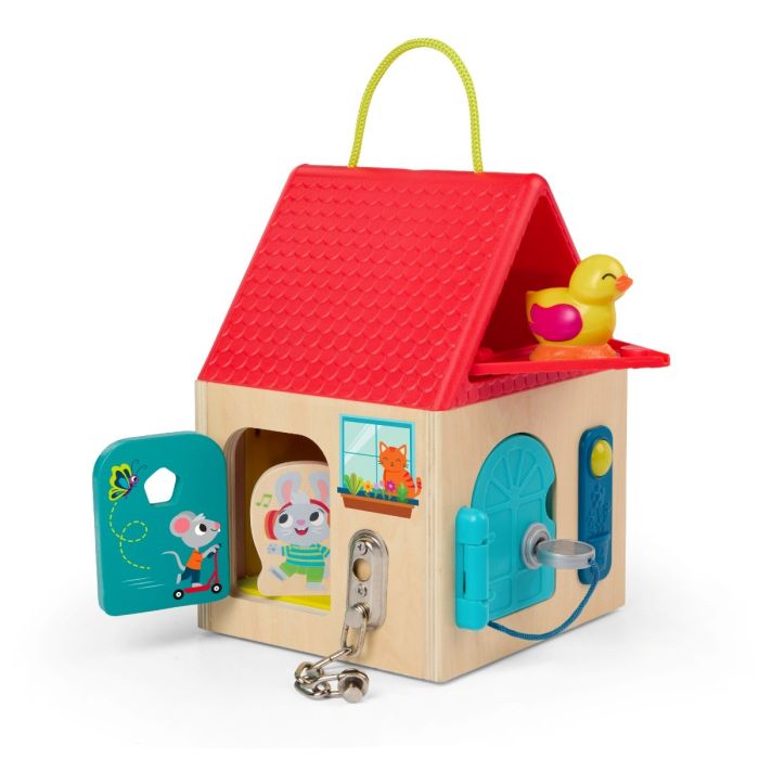 B Toys låsehus, lær å låse opp