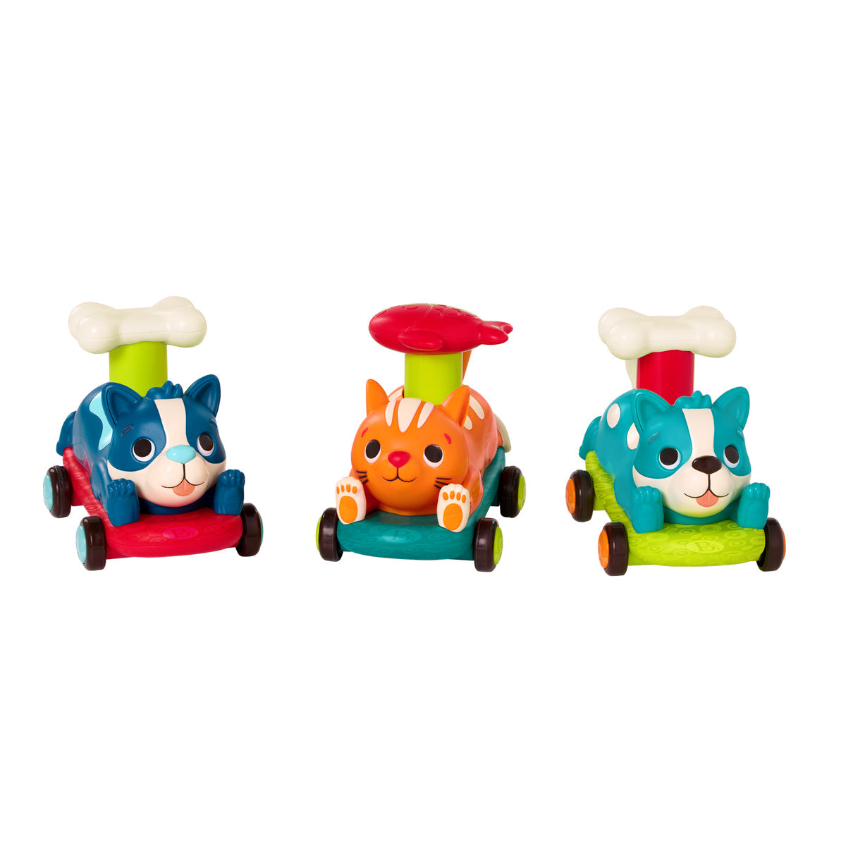B Toys dyrebiler, Push &amp; Go, ass. varianter - prisen gjelder for 1 stk
