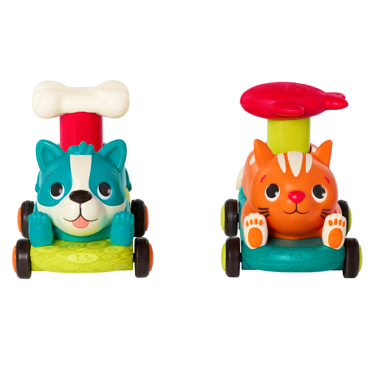 B Toys dyrebiler, Push &amp; Go, ass. varianter - prisen gjelder for 1 stk