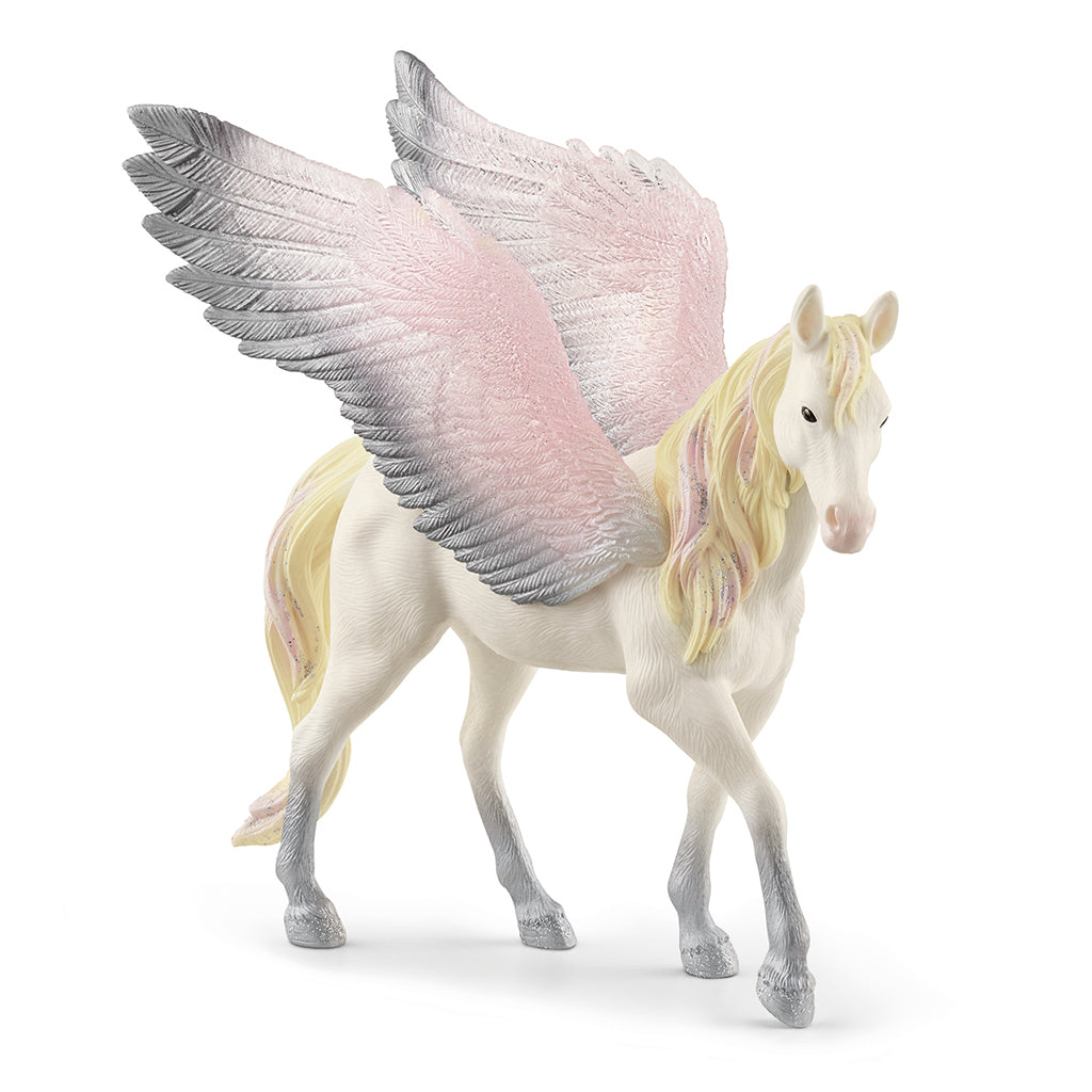 Schleich Sunrise Pegasus figur i fuld figur, hvid baggrund