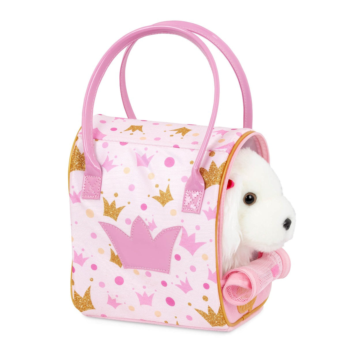 Pucci Pups hund i taske m/kroneprint 708388