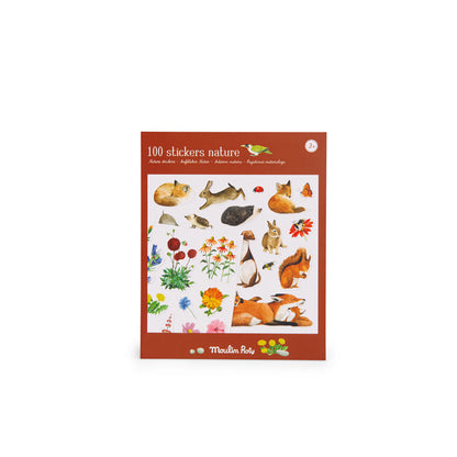 Moulin Roty klistremerker, 133 stk - Natur