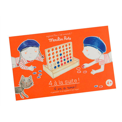 Moulin Roty spil i træ, Fire på stribe