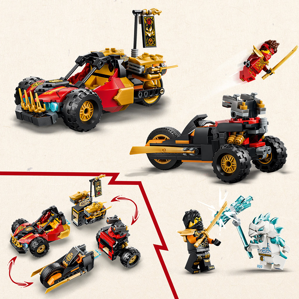 LEGO® NINJAGO® Kai og Coles kombikjøretøy Leketøy 71864