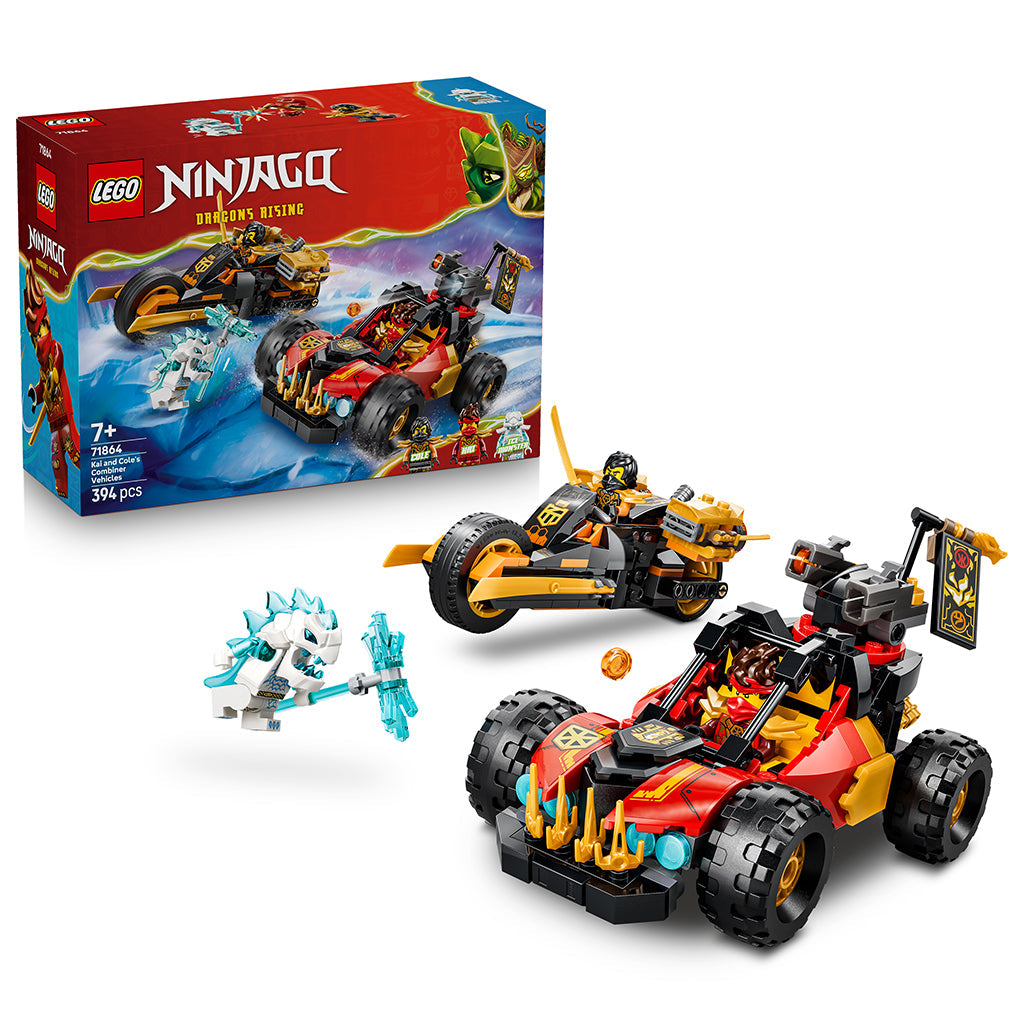 LEGO® NINJAGO® Kai og Coles kombikjøretøy Leketøy 71864
