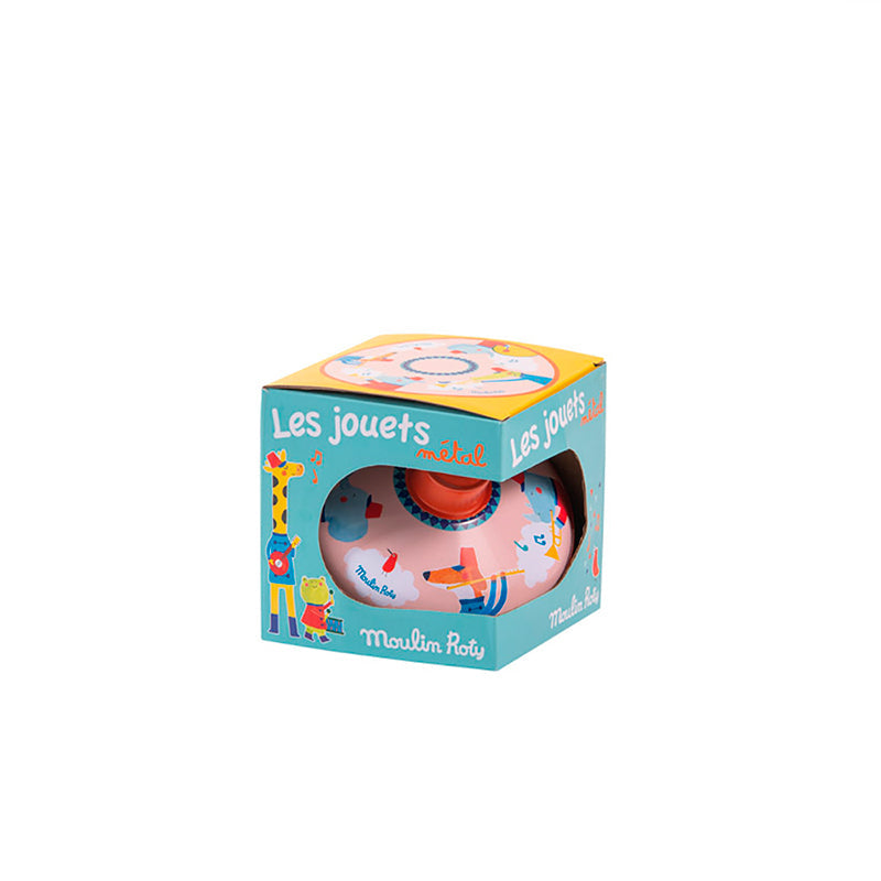 Moulin Roty Snurrebass i metall, liten - Musikktog