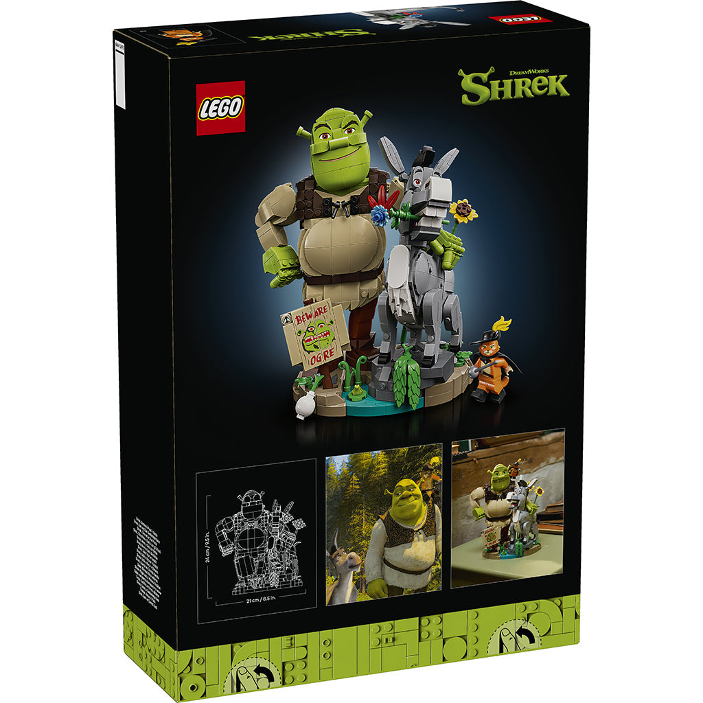 LEGO® Shrek: Shrek, Eselet og Den bestøvlede katten