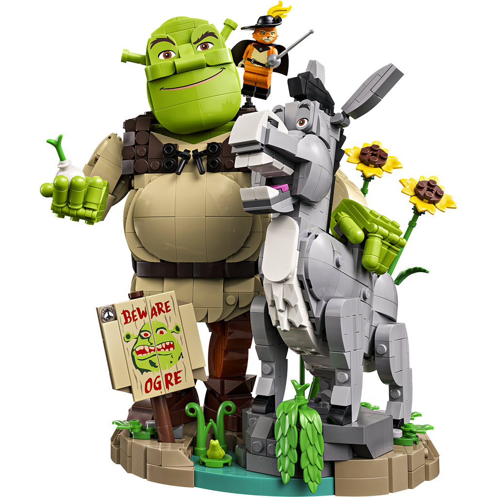 LEGO® Shrek: Shrek, Eselet og Den bestøvlede katten