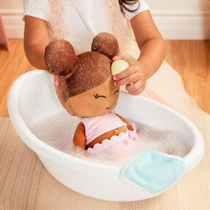LullaBaby Badedukke, Jente – Brunt hår