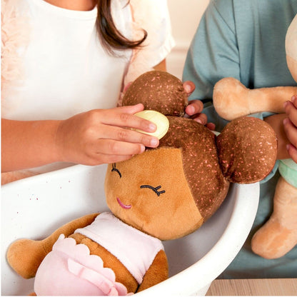 LullaBaby Badedukke, Jente – Brunt hår