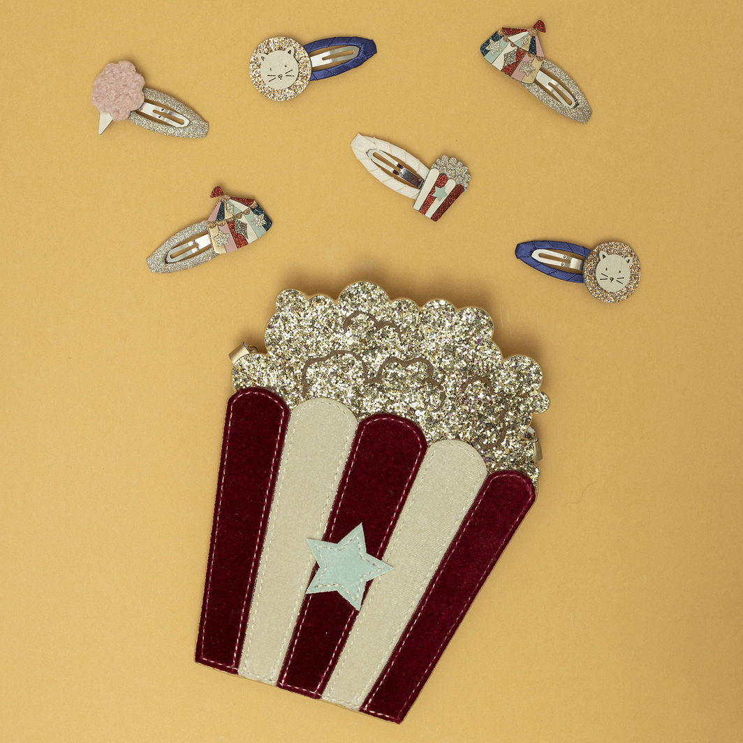 Mimi &amp; Lula - 4 hårspenner - Popcorn Circus