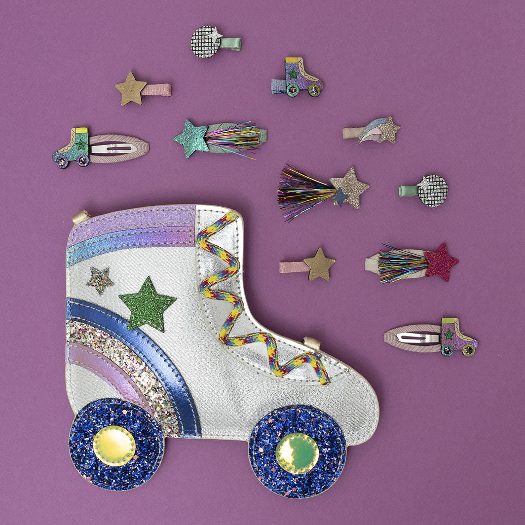 Mimi &amp; Lula - 4 hårspenner - Disco Over the Rainbow Dancing Queen