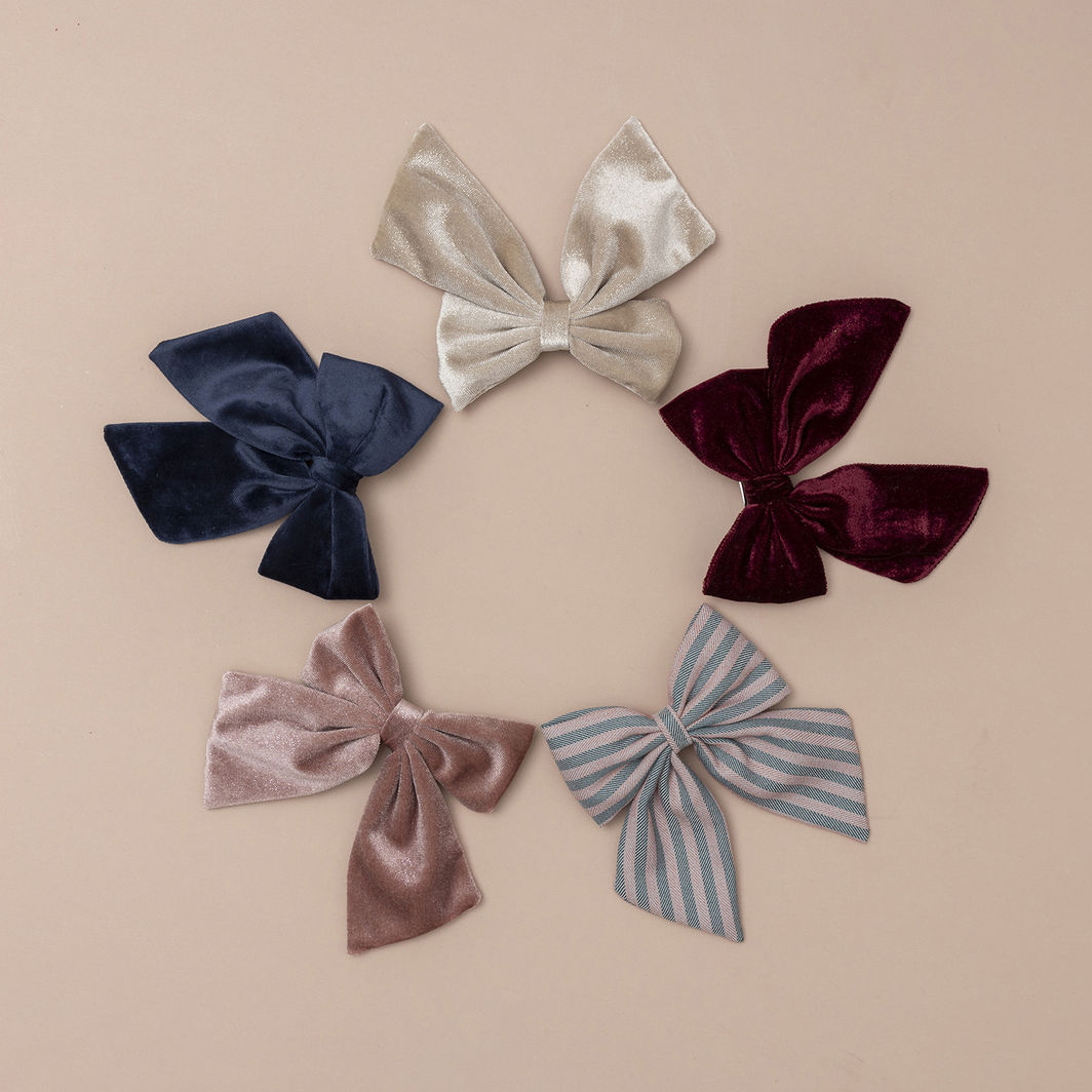 Mimi &amp; Lula - 2 hårsløyfer - Red Tartan Agnes Pony Pals