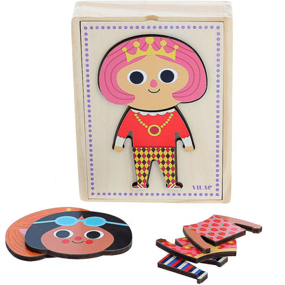 Vilac trepuslespill, 6 x 3 brikker - Jane av Ingela P Arrhenius