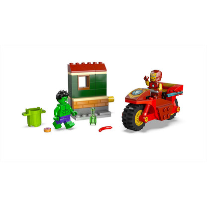 LEGO® Marvel Super Heroes, Iron Man med motorsykkel og Hulk
