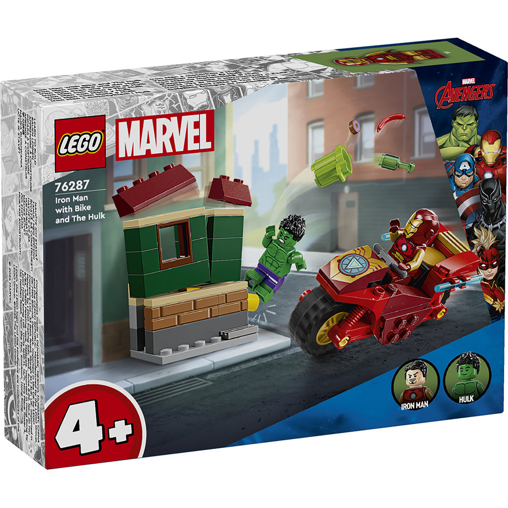 LEGO® Marvel Super Heroes, Iron Man med motorsykkel og Hulk