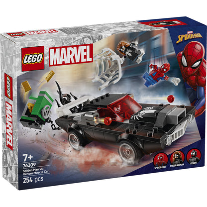 LEGO Super Heroes Marvel Spider-Man mod Venom-muskelbil kassesidebillede