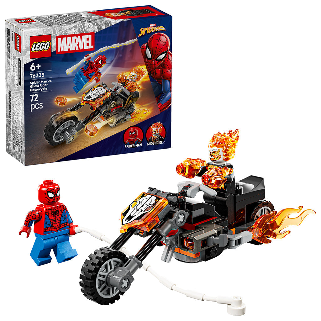 LEGO® Marvel Spider-Man mot Ghost Rider på motorsykkel