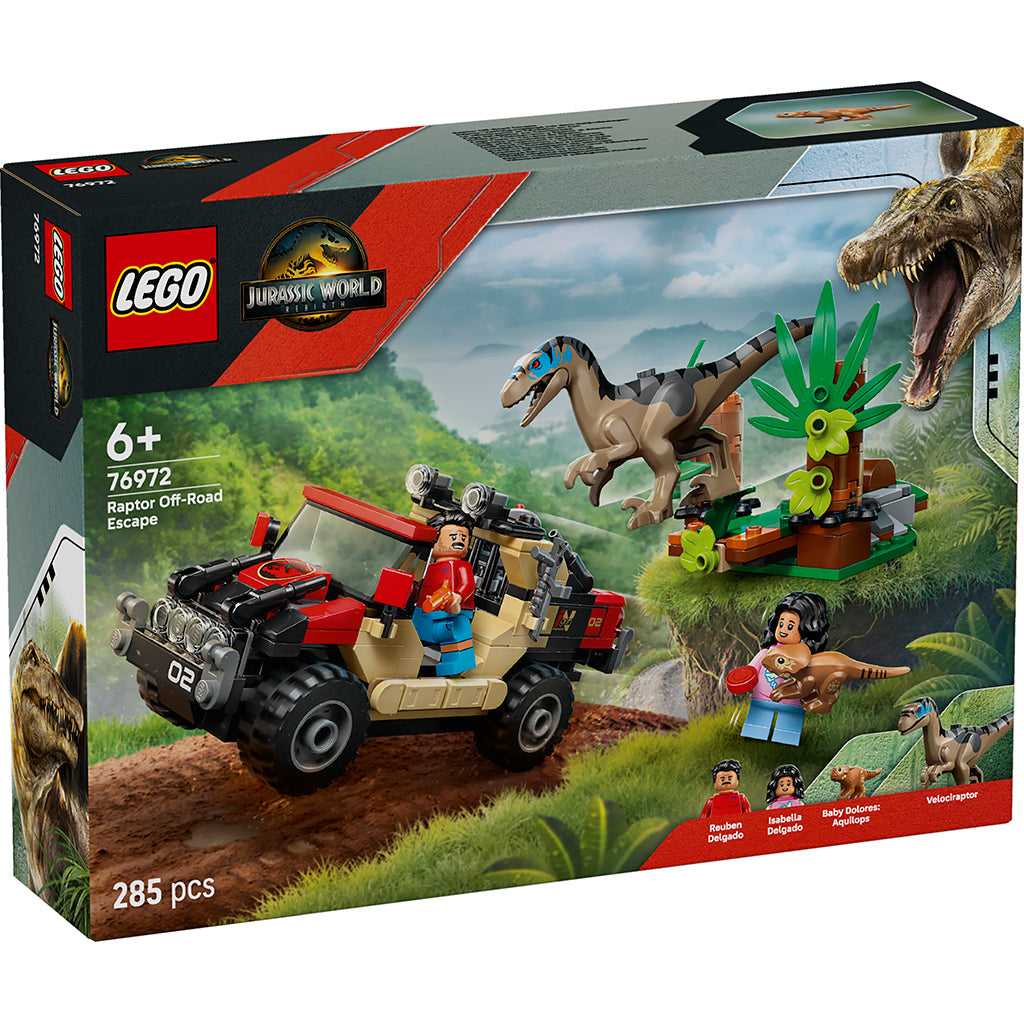 LEGO® Jurassic World™, Offroad-flukt fra raptor