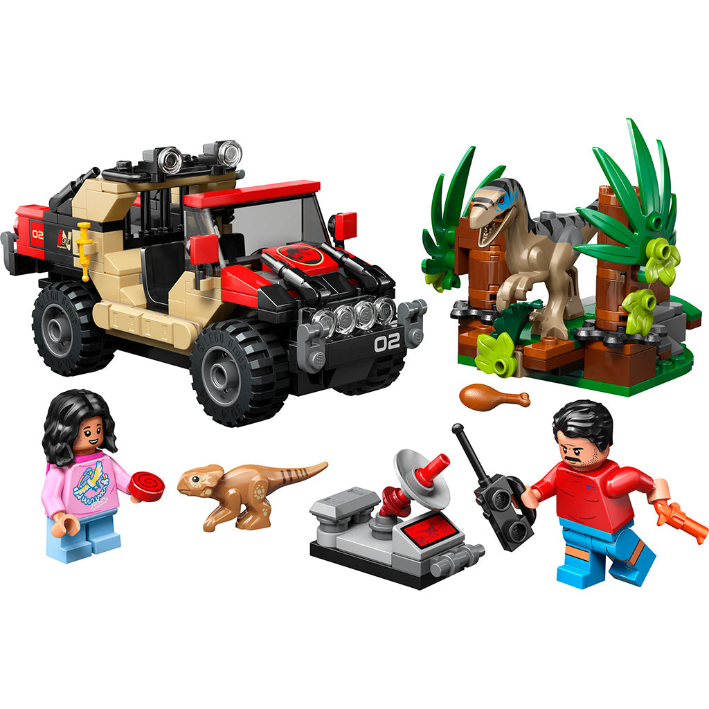 LEGO® Jurassic World™, Offroad-flukt fra raptor