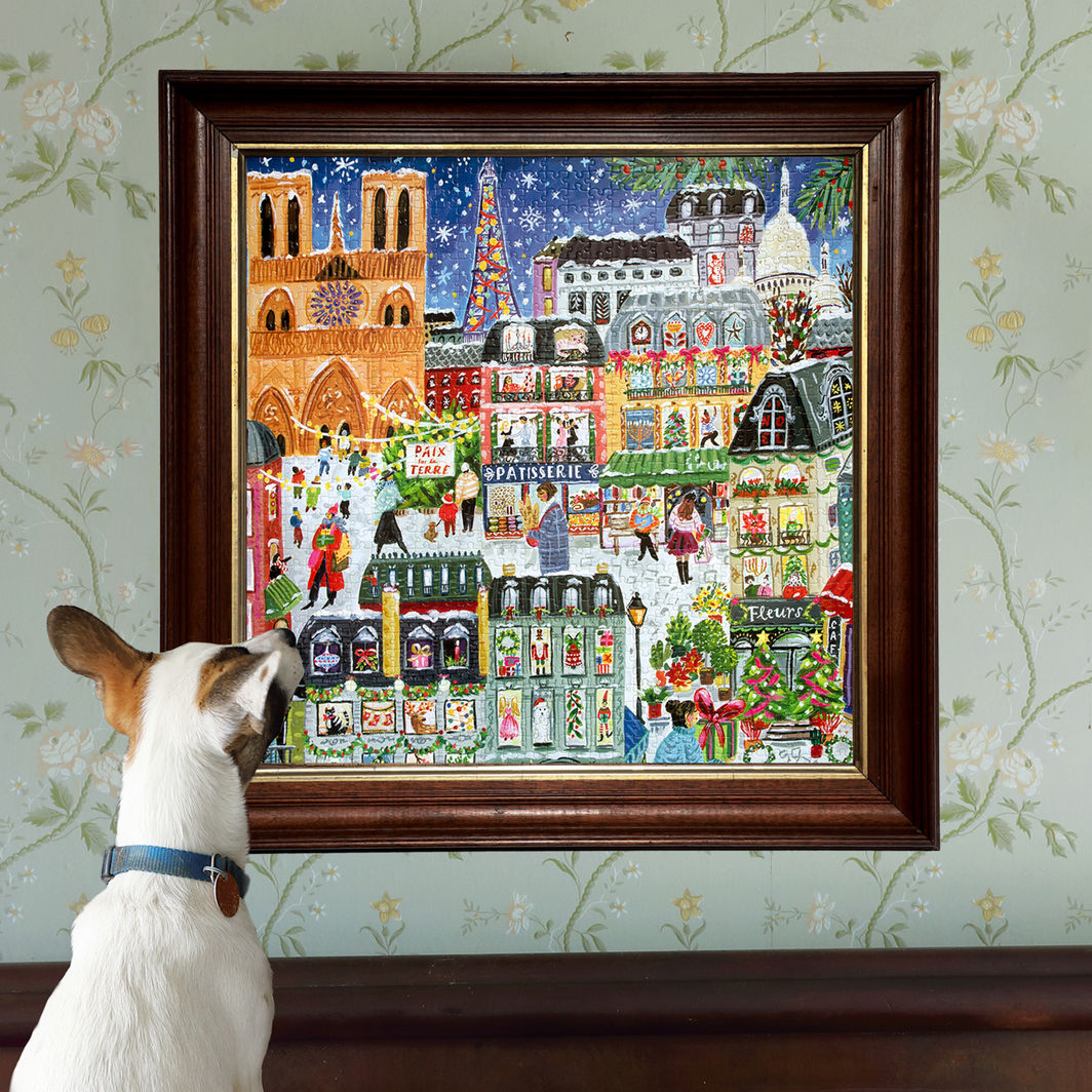 eeBoo Puslespill 1000 brikker, Paris Christmas