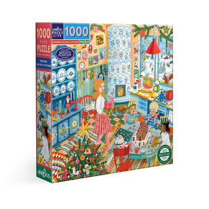 eeBoo Puslespill 1000 brikker, Swedish Holiday Kitchen