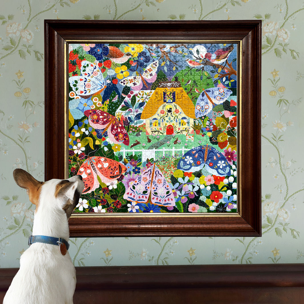 eeBoo - Puslespill 1000 biter - Hytte i skumringen