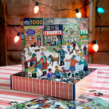eeBoo Puslespill 1000 brikker, Christmas in the Square