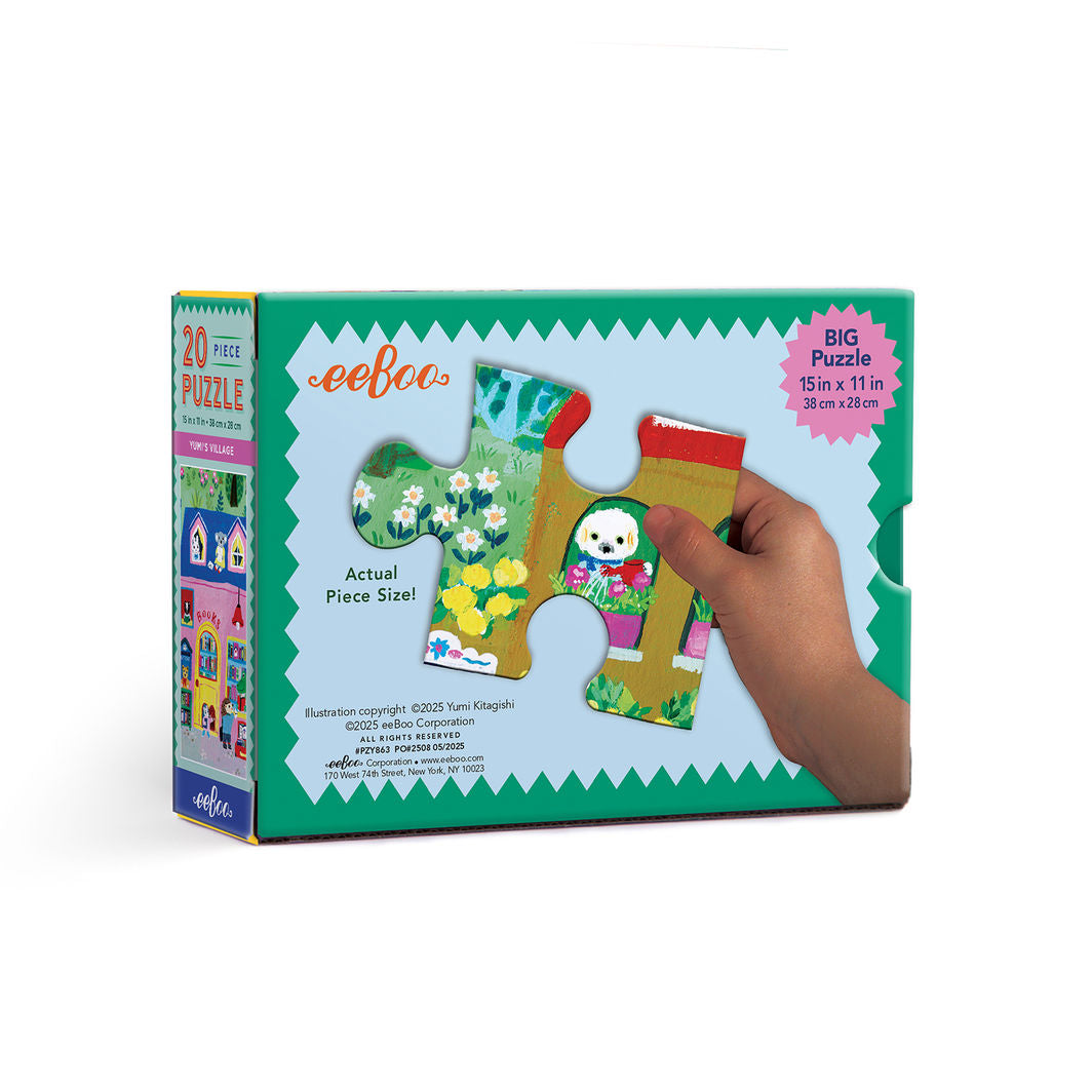 eeBoo - Puslespill 20 brikker - Yumis landsby