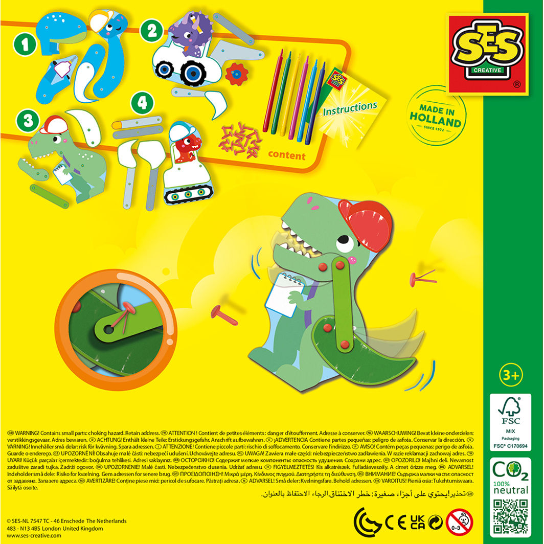 SES Creative Papirbyggesett, Ingeniør dinosaurer