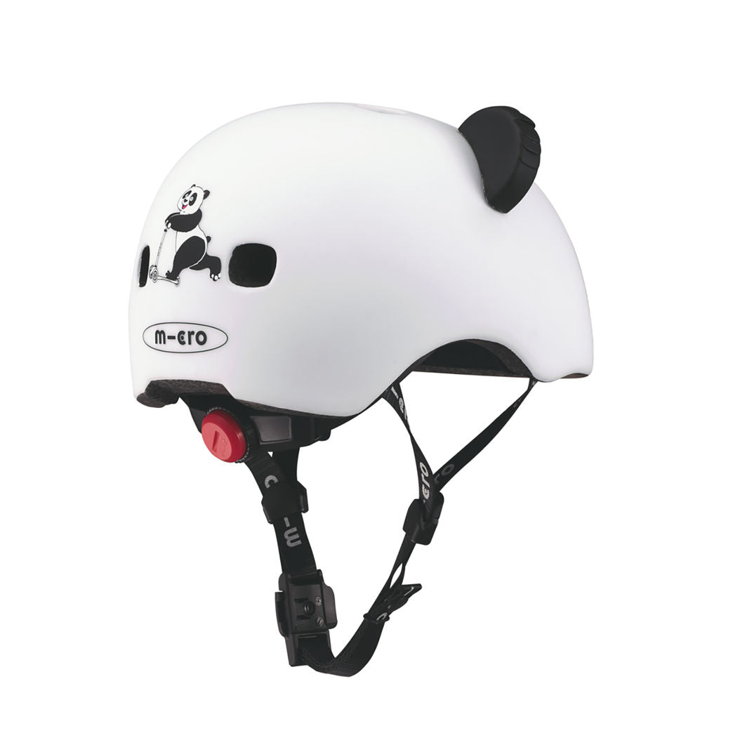 Micro Hjelm, 3D Panda - Str. XS (1-3 år)