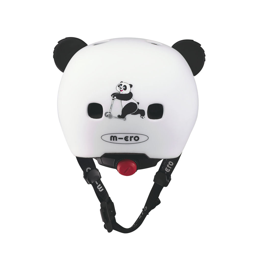 Micro Hjelm, 3D Panda - Str. XS (1-3 år)