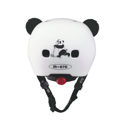 Micro Hjelm, 3D Panda - Str. XS (1-3 år)