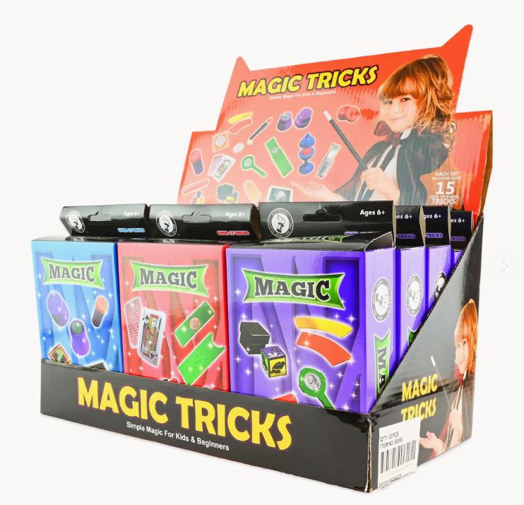 Robetoy mini tryllesæt assorteret med mere end 15 tricks til børn