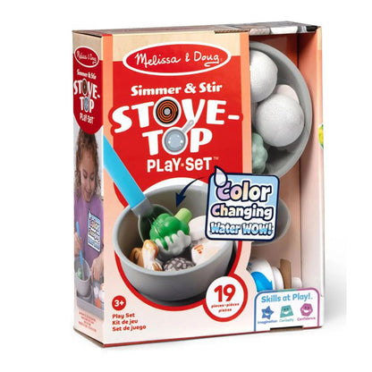 Melissa &amp; Doug Water Wow lekemat med vannaktiverte fargeendringer, Kokeplate med gryte