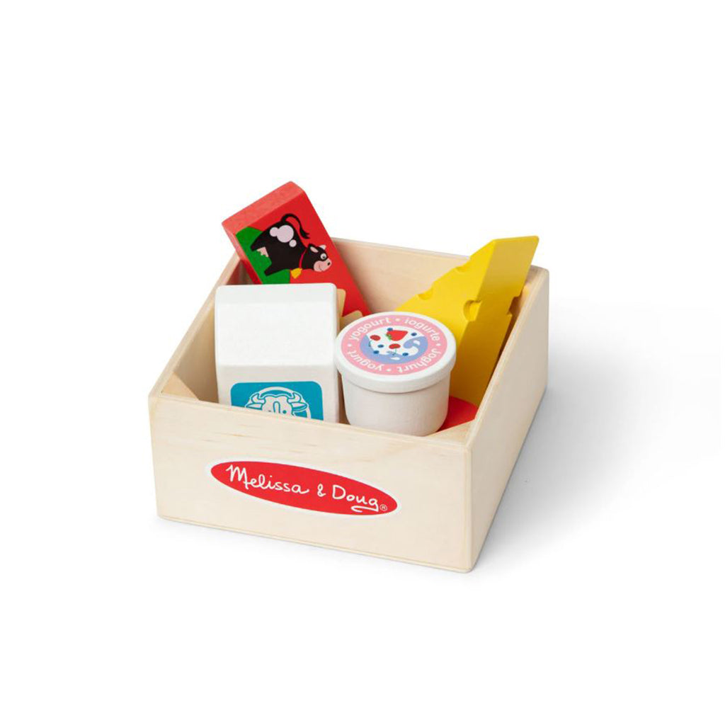 Melissa &amp; Doug lekemat i tre, Meieriprodukter