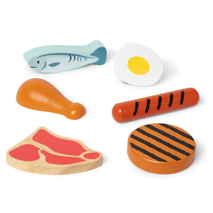 Melissa &amp; Doug lekemat i tre, Proteinrike matvarer