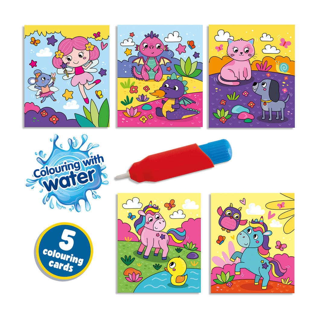 SES Creative, Farge med vann - Fantasi malebok