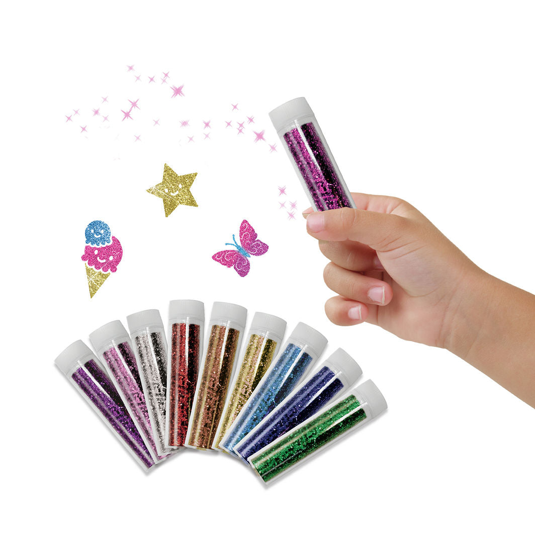 SES Creative, Bionedbrytbart glitter - 10 farger