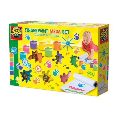 SES Creative Fingermaling Megasæt 6 x 110ml