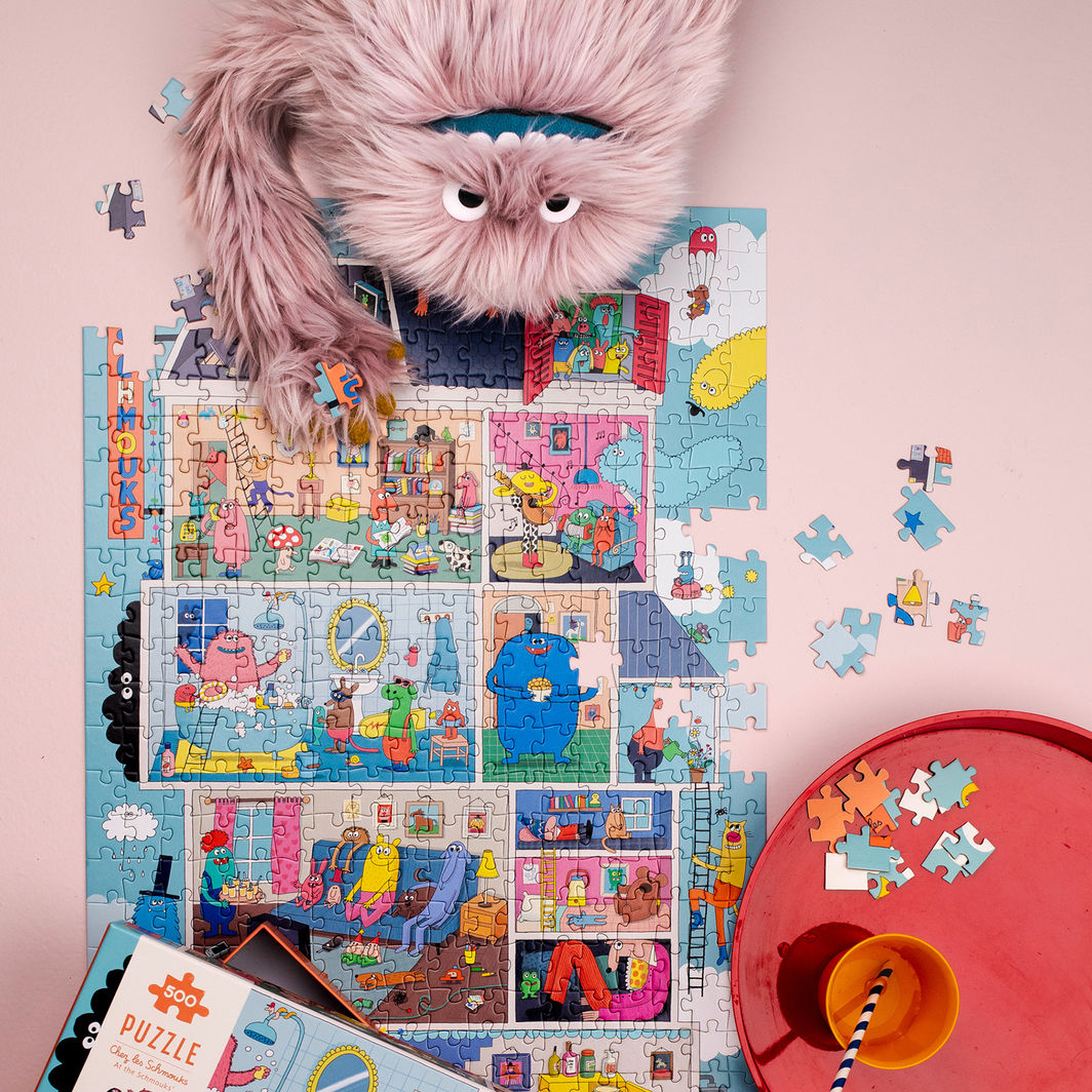 Moulin Roty - Puslespill 500 stk - Home of the Schmouks - Les Schmouks