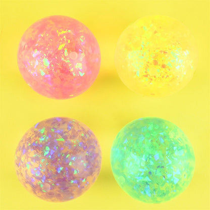 Robetoy klemmball med glitter - ass. farger