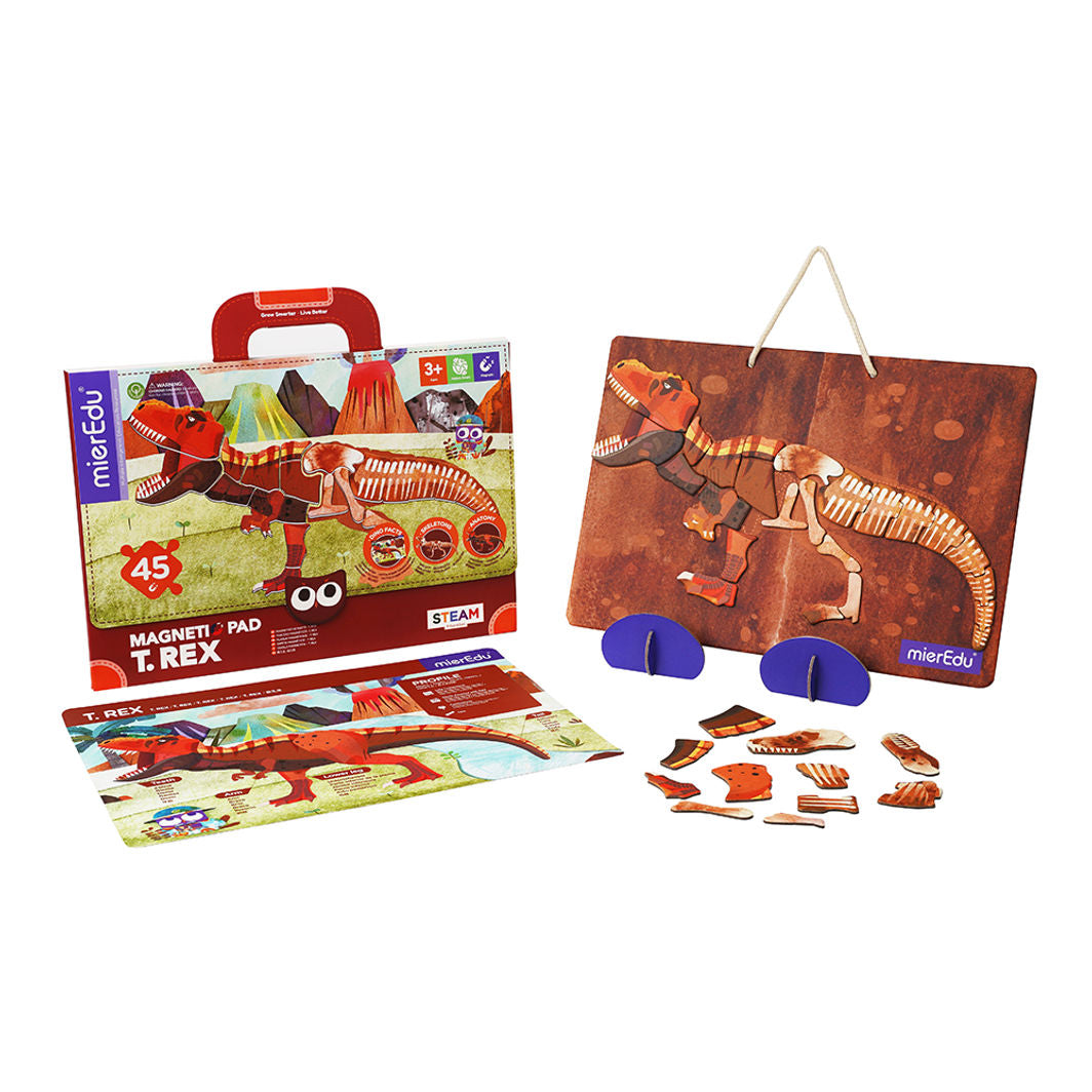 mierEdu, Magnetisk legetavle/puslespill - T Rex