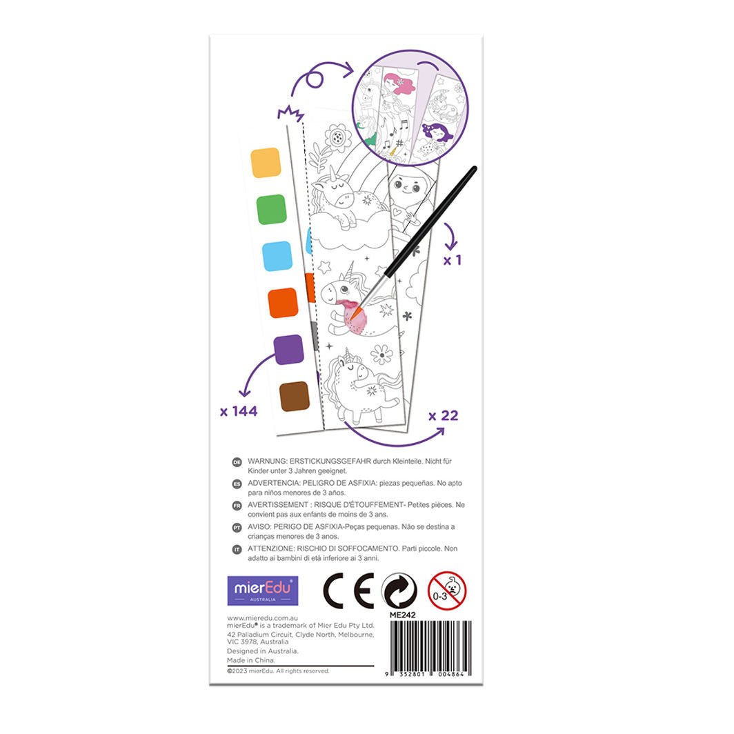 mierEdu, Vannfarge malehefte - Fantasiverden