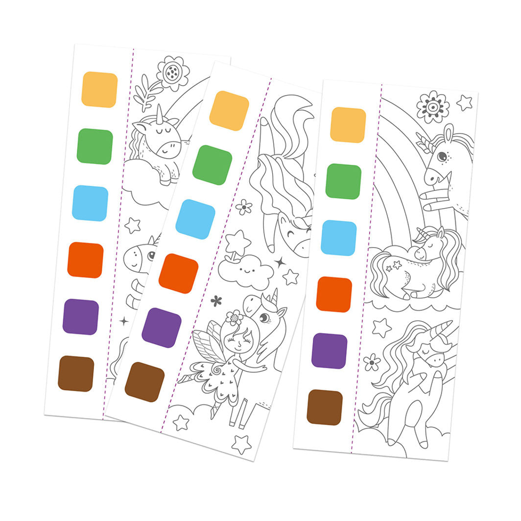 mierEdu, Vannfarge malehefte - Fantasiverden